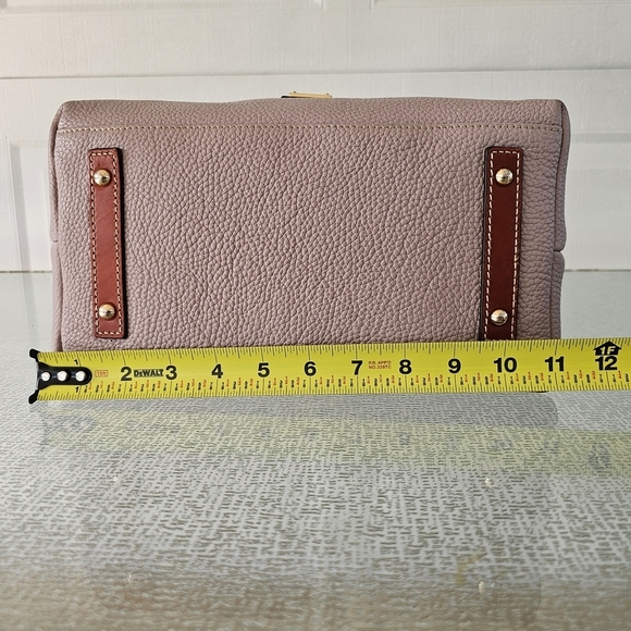 Dooney & Bourke Taupe & Brown Pebble Grain Leather Shoulder Bag - Picture 13 of 16